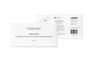 Packaging of the Replacement mopping pads for Magivaac RV4500.